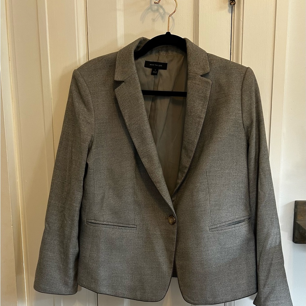 Ann Taylor fine striped trouser suit